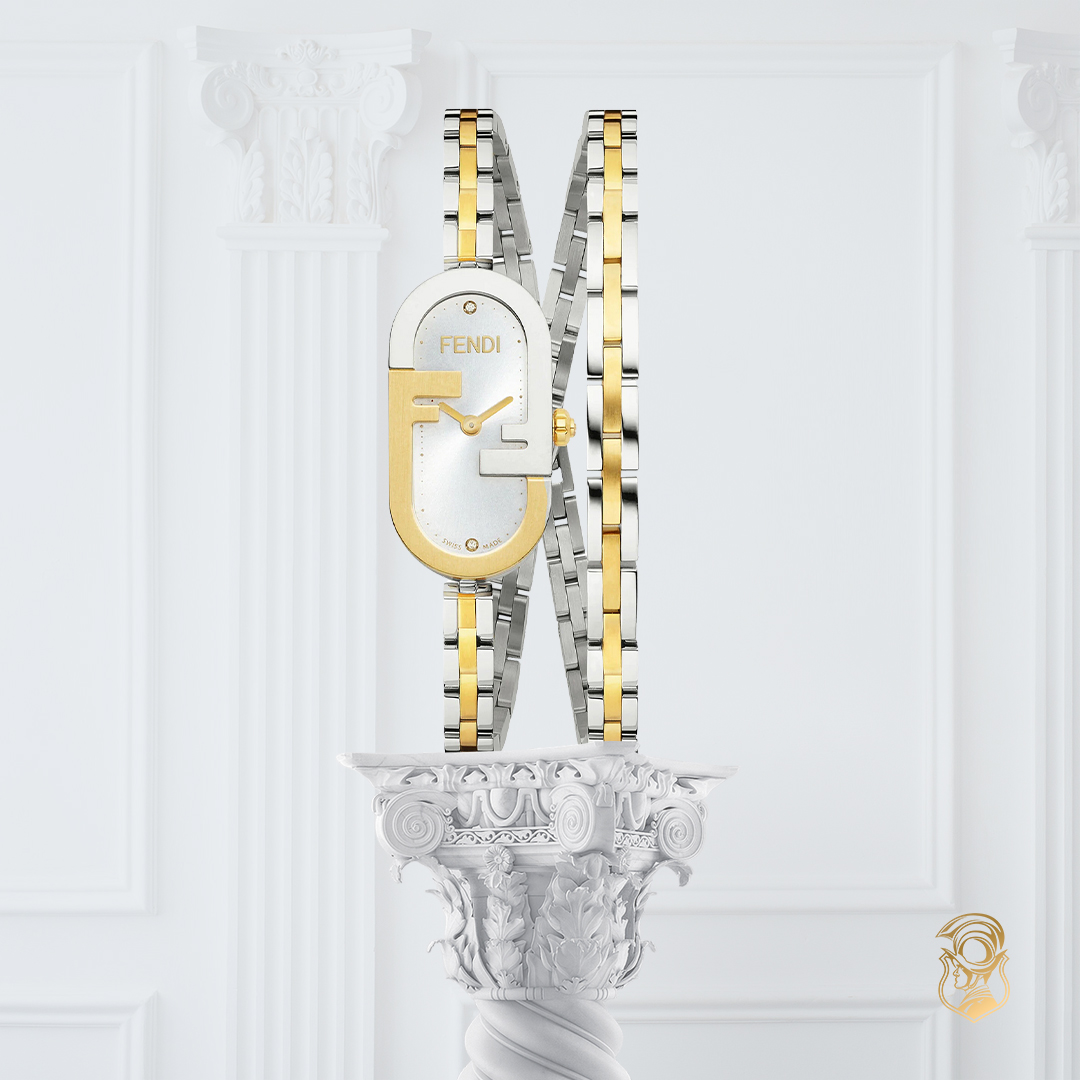 Fendi O’Lock Vertical Oval Watch 14.8x28.3mm