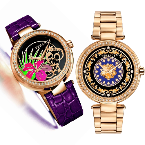 Versace Mystique Foulard Rose Diamond Watch 38mm 