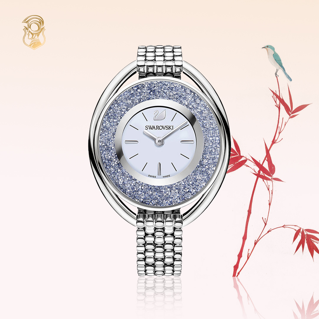 MSP: 85090 Swarovski Crystalline Oval Watch 37x43mm 13,080,000