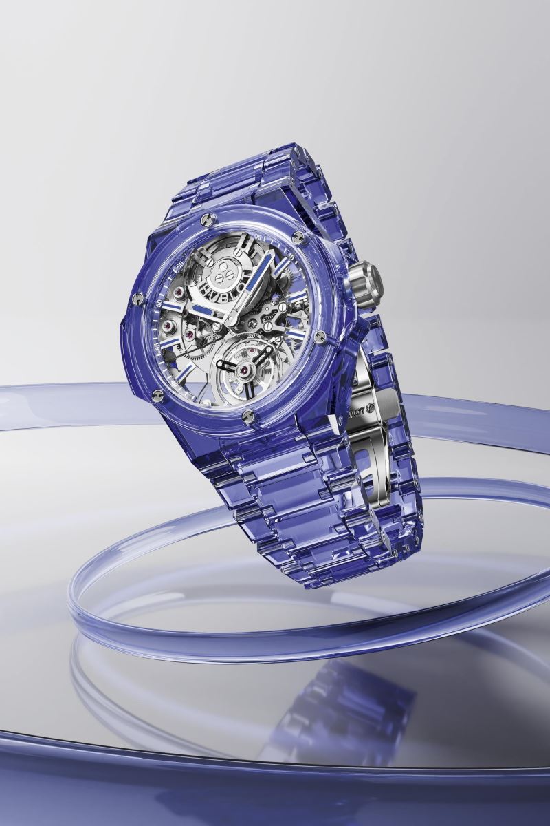 Hublot ra mắt đồng hồ Big Bang Integrated Tourbillon Full Blue Sapphire