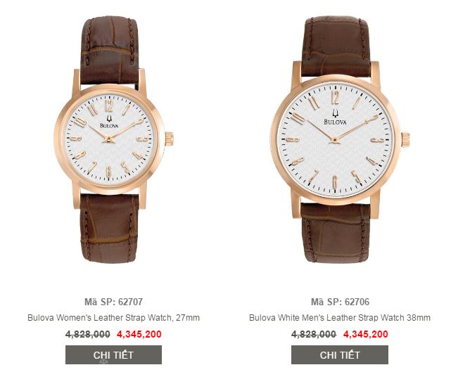 Đồng hồ cặp đôi Bulova