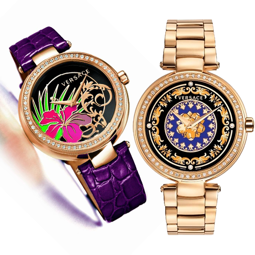 Versace Mystique Foulard Rose Diamond Watch 38mm