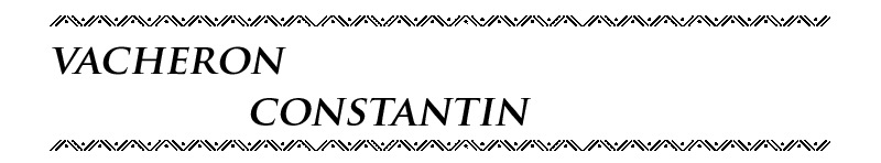 Brand Vacheron Constantin Brand Vacheron Constantin