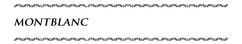 Brand Montblanc Brand Montblanc