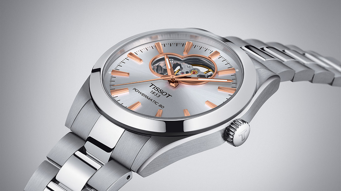 đồng hồ lộ cơ Tissot Gentleman Powermatic 80 Open Heart