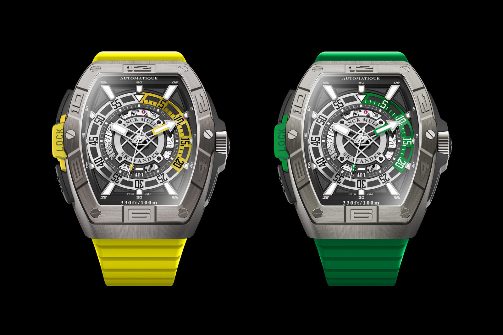 đồng hồ lặn Franck Muller Skafander vỏ titan