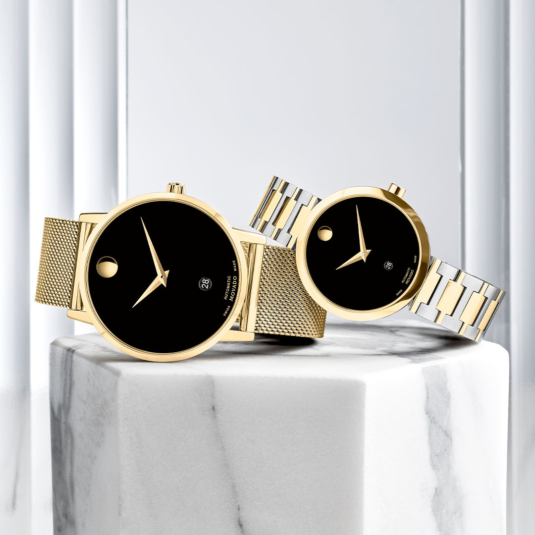 đồng hồ lịch movado museum classic
