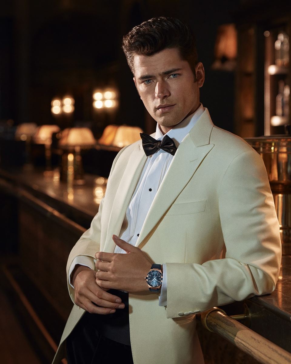 đồng hồ omega nam constellation viền gốm đánh bóng