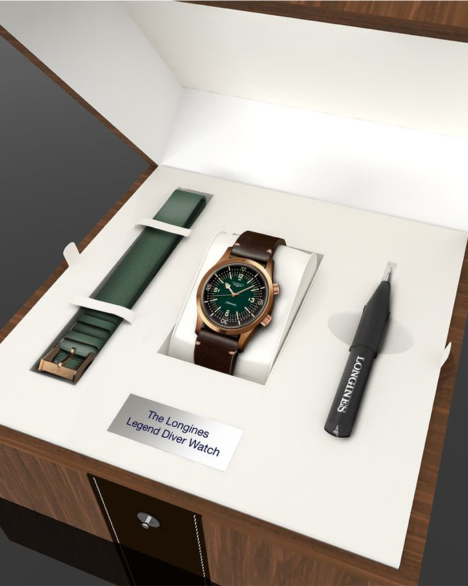đồng hồ lặn cổ điển longines legend diver bronze 2020 full hộp